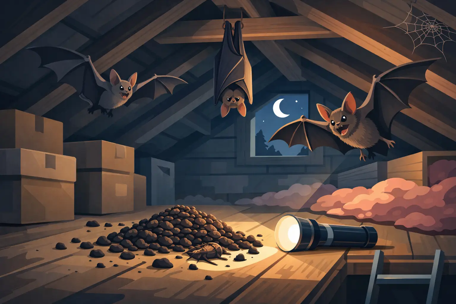Bat Droppings in Attic: What to Do Fast